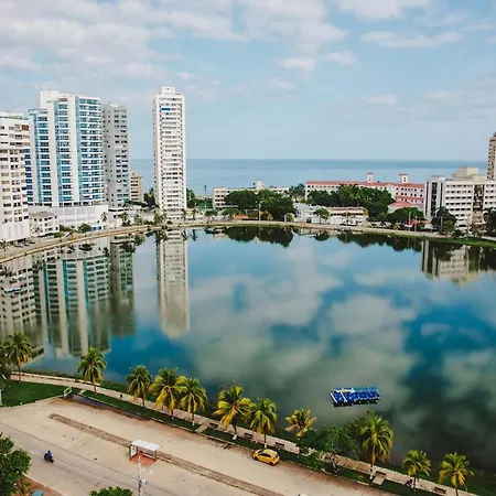 Hermoso Apartamento Frente A La Playa Piso 17 Conquistador, El Laguito * Cartagena